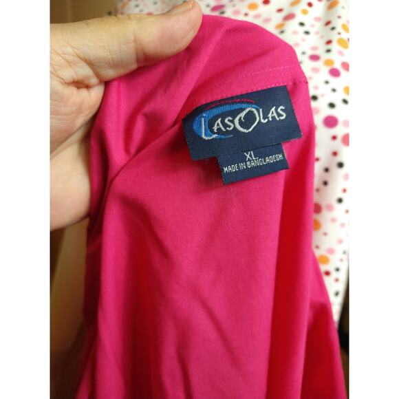 LasOlas Pink Jacket XL + FREE Kim Rogers Polka Dot Blouse - Picture 10 of 14